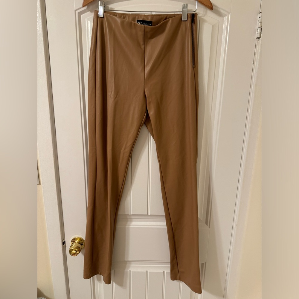Zara faux leather pants